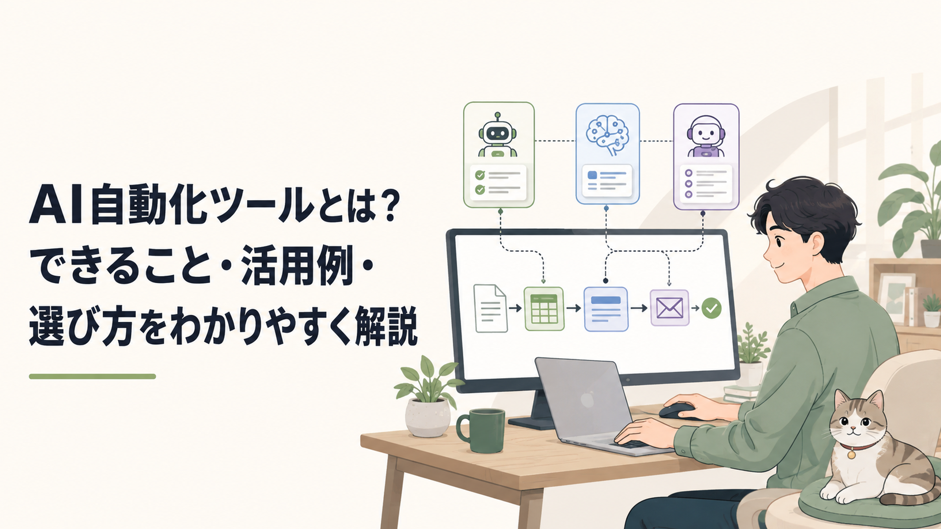 RPAと生成AIとAIエージェントを組み合わせて仕事を自動化する人物